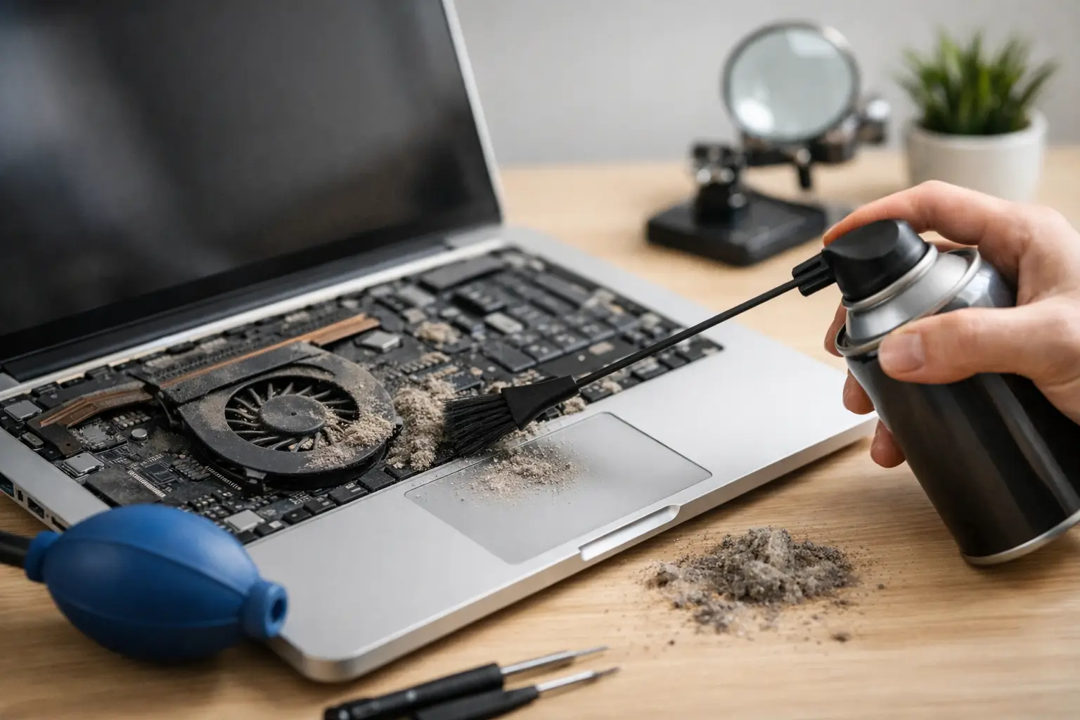 Nettoyage pc portable poussière: quand agir ?