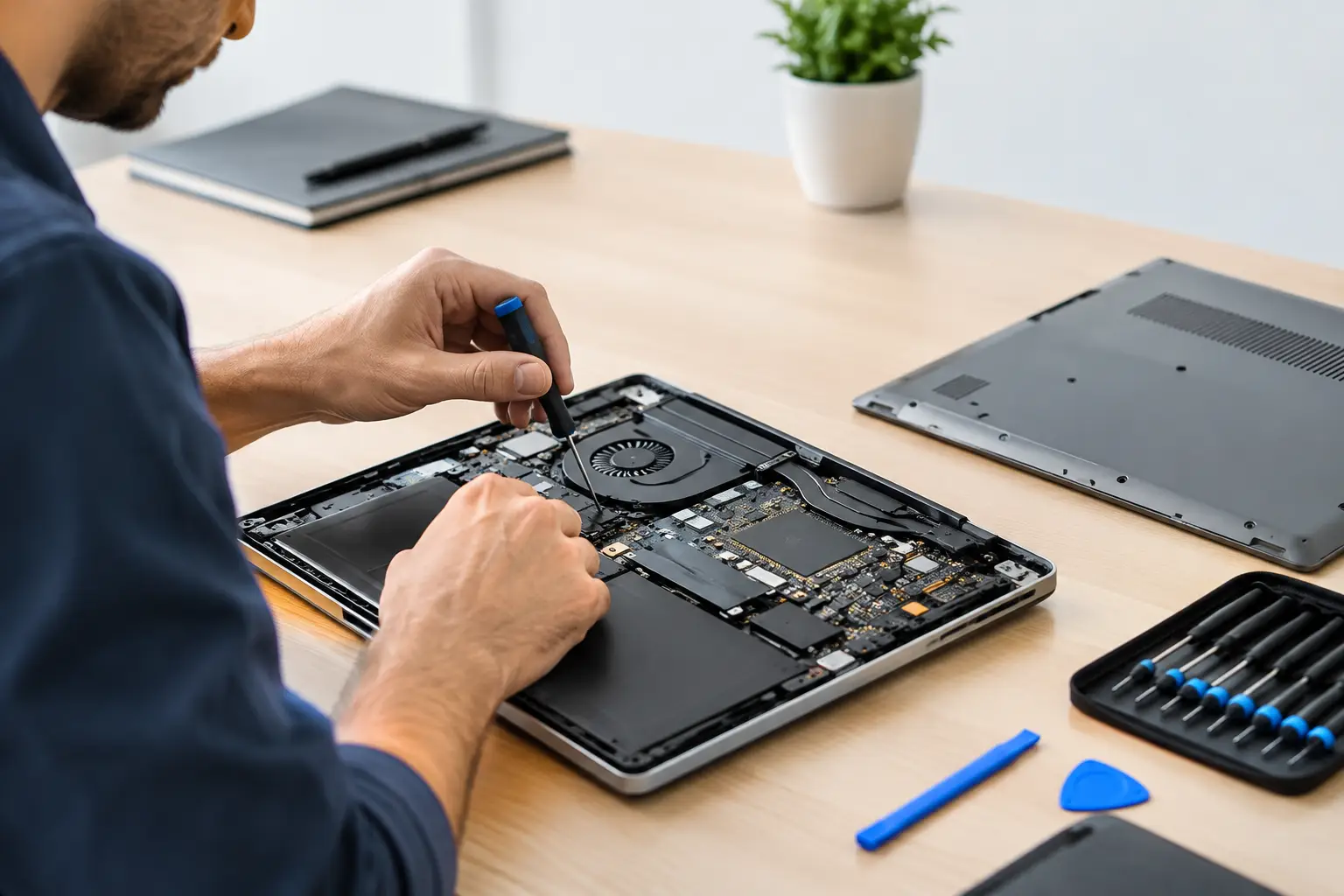 Temps moyen de réparation d’un ordinateur portable