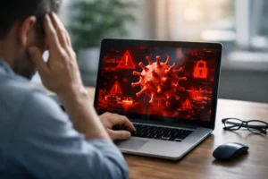 Virus informatique : symptômes fréquents à repérer